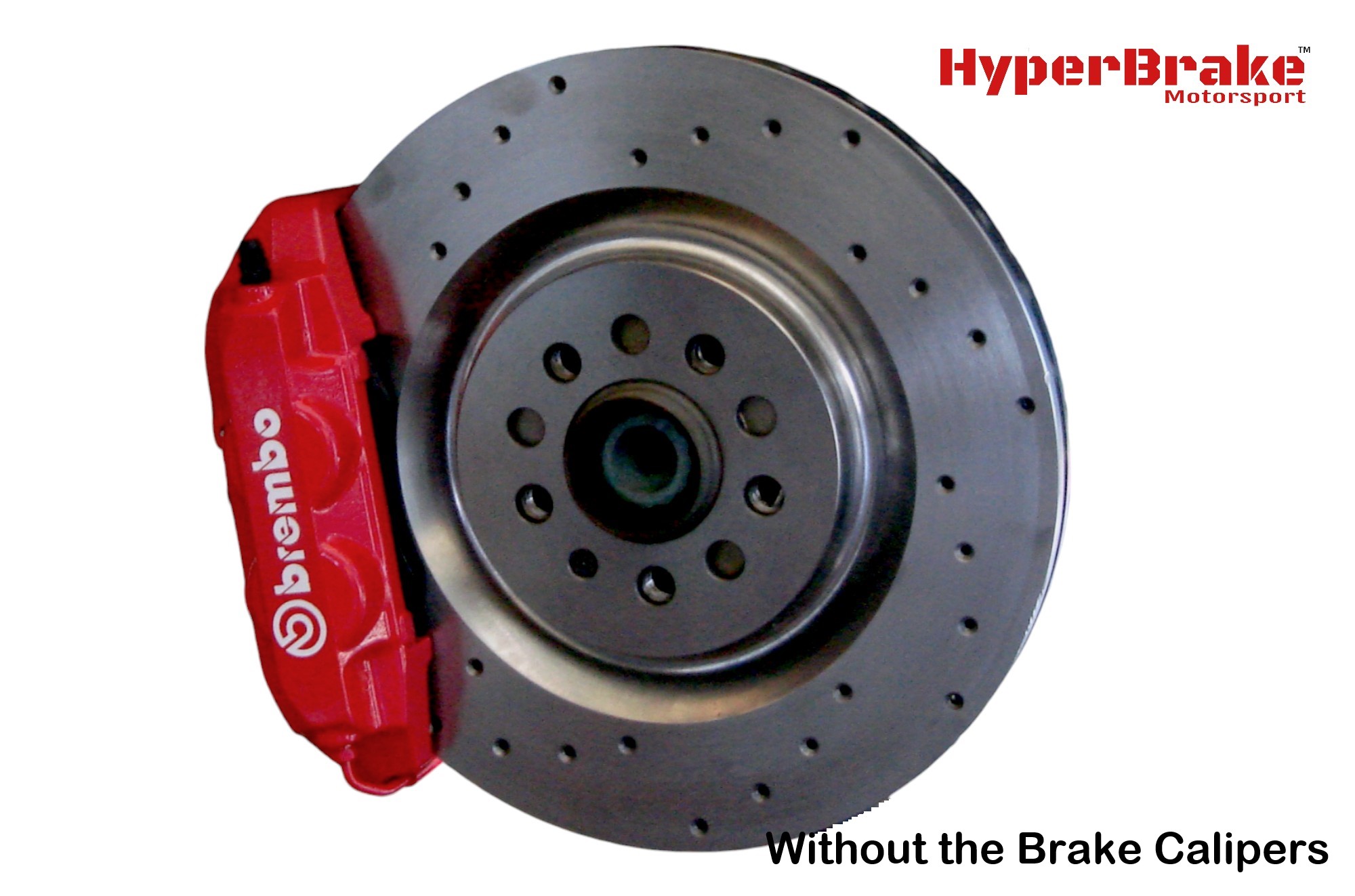 HyperBrake Motorsport Front 4pot Big Brake Kit without calipers for VW POLO (6R) for Brembo calipers from Alfa Romeo Mito/Renault clio RS and monoblock brake discs 323x28mm